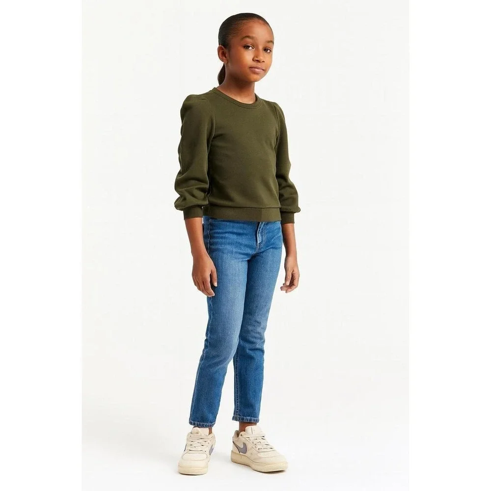 Girls' Piped Pullover Top by Habitual Olive Size 16 New With Tags
